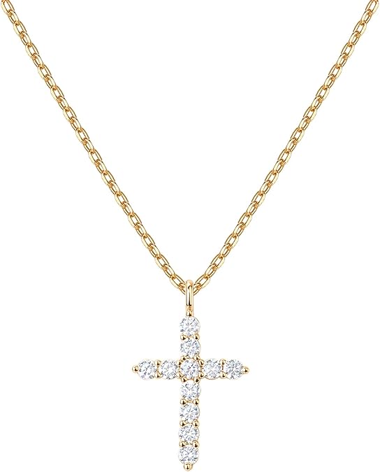 pavoi-14k-gold-plated-cubic-zirconia-cross-necklace-for-women-cross-faith-pendant-necklaces