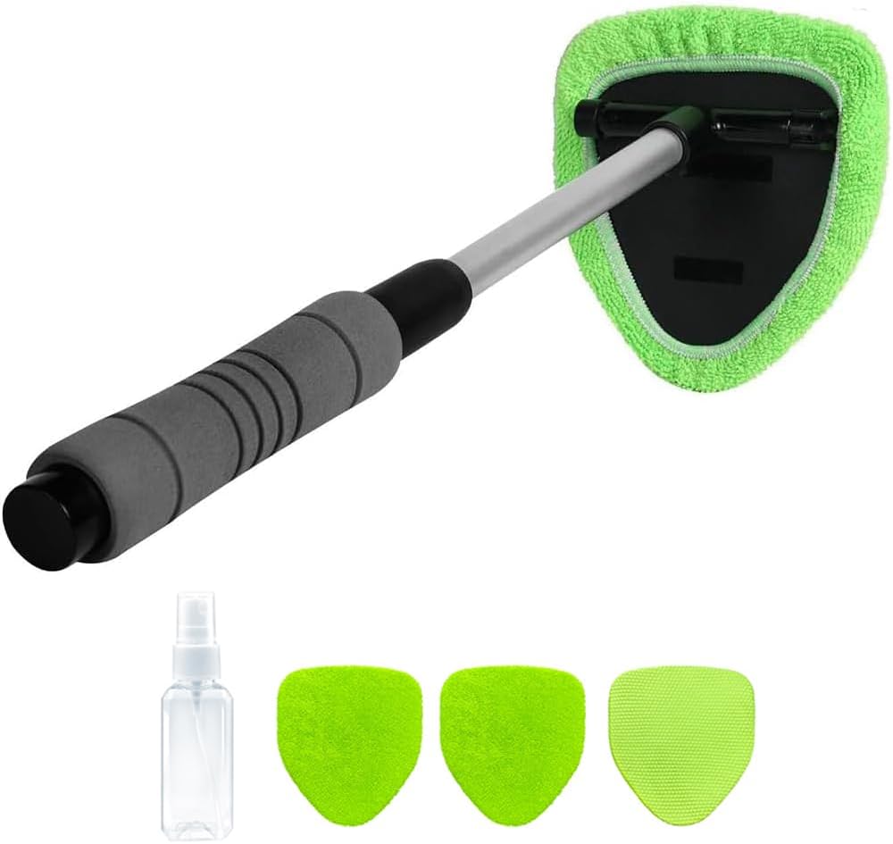 windshield-cleaner-tool-portable-car-interior-cleaning-kit-with-extendable-handle-4-microfiber-towel-pads-auto-glass-wiper-for-windshield-trucks-suvs-rvs-and-home-windows