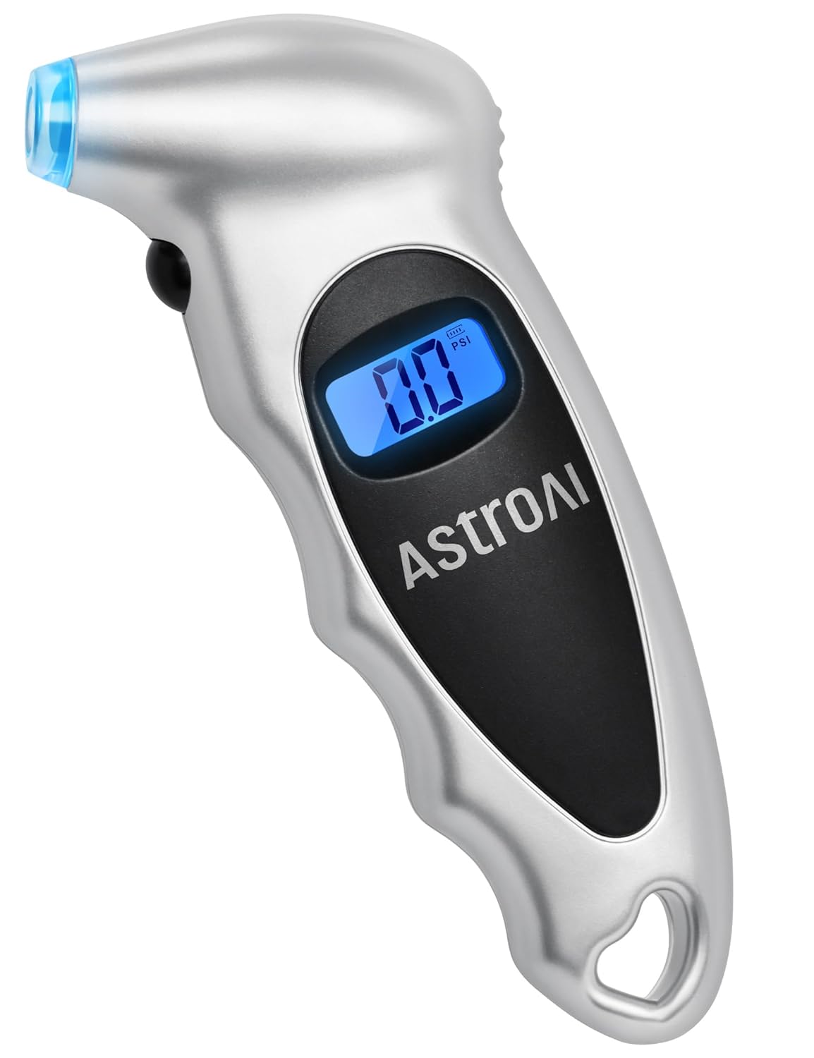 astroai-digital-tire-pressure-gauge-150-psi-4-settings-for-car-truck-bicycle-with-backlight-lcd-and-non-skid-grip-car-accessories-silver-1-pack