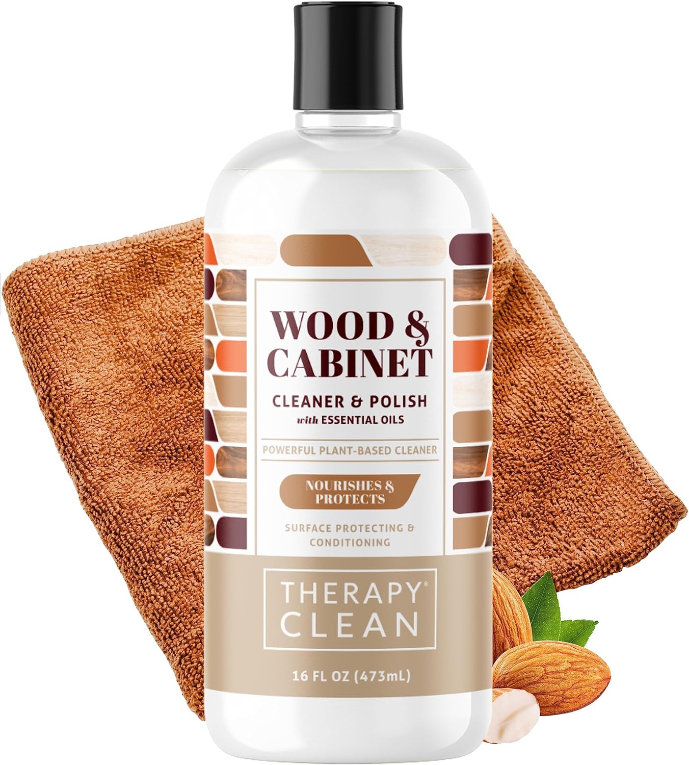 therapy-wood-polish-bundle-with-microfiber-16-oz-best-wood-furniture-cleaner-almond-scent-wood-cleaner-furniture-polish-cabinet-and-table-restorer-natural-wood-conditioner