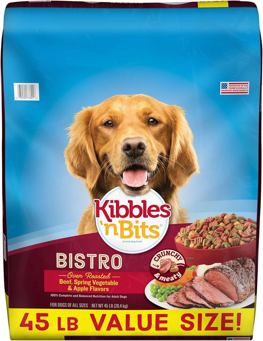 Bistro Oven Roasted Beef, Spring Vegetable & Apple Flavors Dry Dog Food, 45 lb. Bag